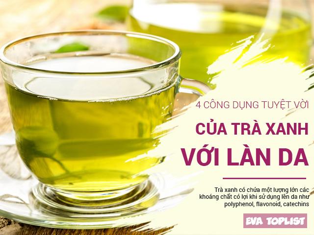 Với 4 công dụng này trà xanh hẳn là thần dược của làn da các chị em