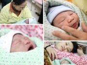 Bà bầu - Ngắm các bé "xông đất" BV Phụ sản ngày đầu năm mới