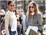 Thời trang - Mặc áo len lửng theo cách độc đáo