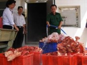 Mua sắm - Giá cả - Tiêu hủy 840 kg thịt bò bơm nước