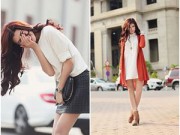 Làng sao - Trang Lạ "lột xác" nhẹ nhàng, nữ tính trên phố