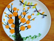 Bếp Eva - Hai cách tỉa hoa đào xôn xao đón Tết