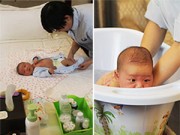 Làm mẹ - "Zoom" từng bước tắm cho trẻ sơ sinh vào mùa đông