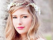 Làm đẹp - Mùa cưới 2015: Mốt dùng hoa tươi cài tóc lên ngôi