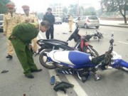 Tin tức - Nghệ An: 3 xe máy tông nhau, 3 người bị thương nặng