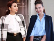 Thời trang - 1001 kiểu mặc áo khoác hờ ngắm là mê của Thanh Hằng