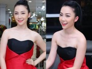 Làng sao - Linh Nga vai trần gợi cảm đi dự event