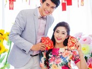 Làng sao - HH Đặng Thu Thảo rực rỡ đón xuân bên MC Vũ Mạnh Cường