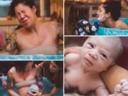 Bà bầu - Xem tận mắt cảnh bé sinh ra còn nguyên trong bọc ối