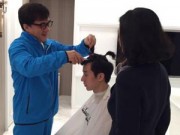 Làng sao - Thành Long cắt tóc cho con trai sau khi ra tù