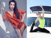 Làm đẹp - Lý Băng Băng khoe dáng thon với yoga trên du thuyền