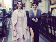 Thời trang - Tóc Tiên đọ độ sang chảnh với Hà Hồ tại London