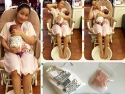 Bà bầu - Ốc Thanh Vân chia sẻ cách thư giãn sau sinh bằng muối