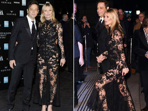 Kate Moss diện đồ xuyên thấu nổi bật tại sự kiện