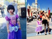Làng sao - Con gái Thúy Nga xinh như nàng tiên cá đi thăm Disneyland