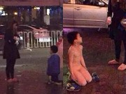 Làm mẹ - TQ: Mẹ phạt con khoả thân quỳ giữa đường ngoài trời lạnh