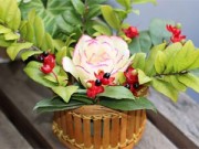 Bếp Eva - Tỉa hoa hồng từ củ cải trắng siêu đẹp