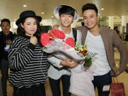 Làng sao - Hồng Đăng, Nhã Phương tươi rói ra sân bay đón Kang Tae Oh