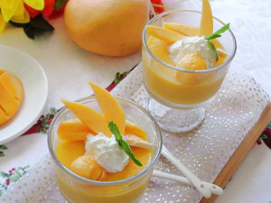 Pudding xoài thơm ngon, thanh mát