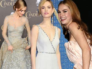 Thời trang cổ tích của "nàng Lọ lem" Lily James