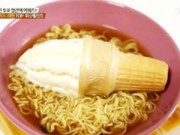 Bếp Eva - Độc đáo món mì tôm trộn kem ốc quế xứ Hàn