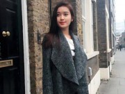 Làng sao - Huyền My khoe vẻ sành điệu tại London