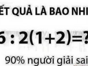 Tin tức - Cùng giải bài toán tiểu học 90% người trả lời sai