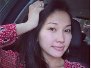 Làng sao - Kim Hiền khoe gương mặt "mũm mĩm" khi mang thai
