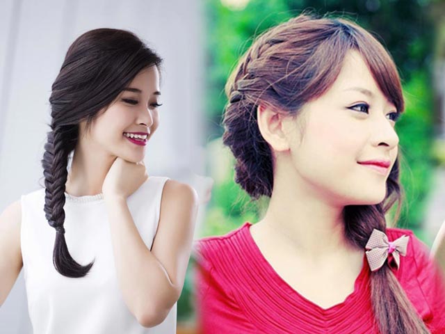 Hướng dẫn tết tóc lệch kiểu Pháp chào năm mới 2016