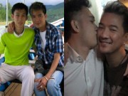 Làng sao - Dương Triệu Vũ hôn má Mr Đàm trong ngày sinh nhật