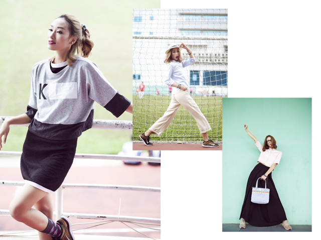 Trang Khiếu nhí nhảnh với phong cách sporty chic