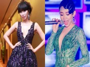 Làng sao - Hà Anh "đọ" vẻ gợi cảm với Tóc Tiên trong dạ tiệc