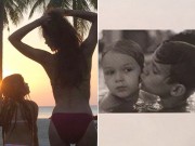 Làng sao - Harper diện bikini khoe dáng cùng mẹ Victoria