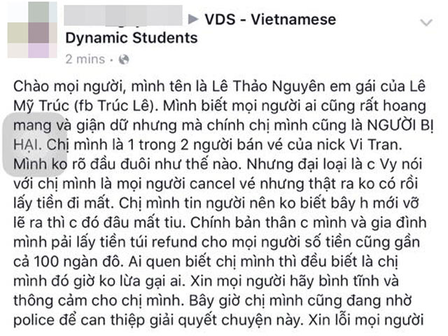 Thông tin mới vụ du học sinh Việt bị lừa mua vé máy bay