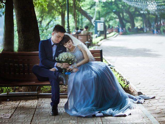 Bộ ảnh cưới ấn tượng của cặp đôi yêu từ thủa học trò