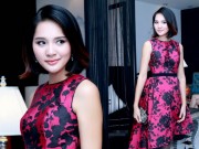 Làng sao - HH Hương Giang rạng ngời với tóc ngắn ngang vai