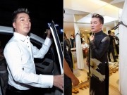 Mr Đàm đi xế hộp sang trọng đến showroom thử áo dài