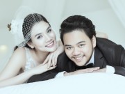 Làng sao - Ảnh cưới lãng mạn của Trang Nhung và ông xã đại gia