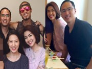 Làng sao - Vợ chồng Tăng Thanh Hà "trốn" con tụ tập bạn bè