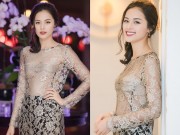 Làng sao - Hạ Vi gợi cảm với trang phục xuyên thấu dự sự kiện