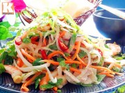 Bếp Eva - Tận dụng cùi dưa hấu làm gỏi tôm thịt thanh mát