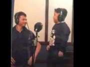 Clip Eva - Con trai Xuân Bắc trượt chân ngã vì quá nhập tâm khi thu âm