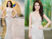 Thời trang - Thụy Vân mong manh như tiên nữ với đầm xuyên thấu