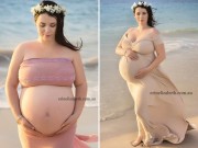 Bà bầu - Bộ ảnh đẹp tựa nữ thần của mẹ bầu mang 5 con trong bụng