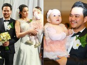 Làng sao - Con gái Trang Nhung dễ thương trong lễ cưới bố mẹ
