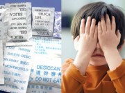 Làm mẹ - 'Giật mình' trẻ nhỏ mù mắt chỉ vì gói chống ẩm phát nổ