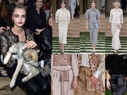 Thời trang - Cara Delevingne mặc xuyên thấu táo bạo xem show Chanel