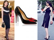 Thời trang - Chấm điểm Kỳ Duyên, Huyền My khi đụng giày 18 triệu