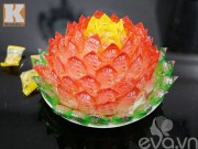 Bếp Eva - Cách làm hoa sen để ban thờ ngày Tết từ kẹo