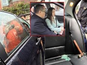 Làng sao - Hoa hậu HongKong suýt chết vì búa rơi trúng xe